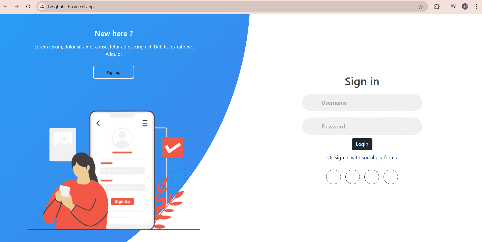 BlogHub - MERN Blogging Platform screenshot